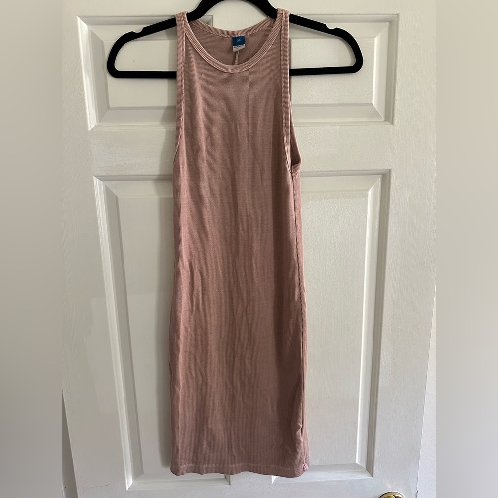 Pink Body Con Midi Dress